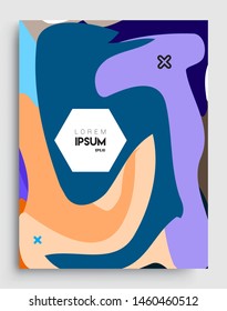 Colorful geometric background, elegant design template for cover and abstract background