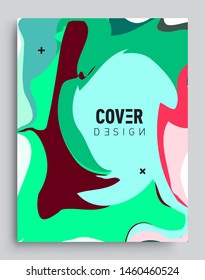 Colorful geometric background, elegant design template for cover and abstract background