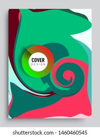 Colorful geometric background, elegant design template for cover and abstract background