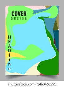 Colorful geometric background, elegant design template for cover and abstract background