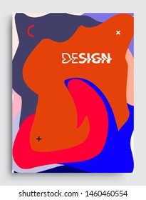 Colorful geometric background, elegant design template for cover and abstract background