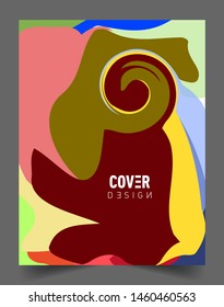 Colorful geometric background, elegant design template for cover and abstract background