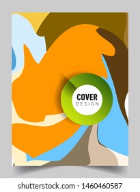 Colorful geometric background, elegant design template for cover and abstract background