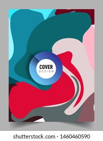 Colorful geometric background, elegant design template for cover and abstract background