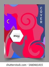 Colorful geometric background, elegant design template for cover and abstract background