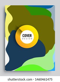 Colorful geometric background, elegant design template for cover and abstract background