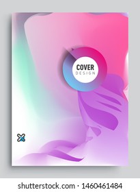 Colorful geometric background, elegant design template for cover and abstract background