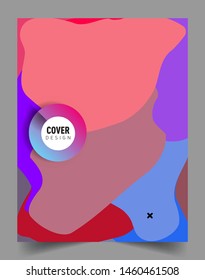 Colorful geometric background, elegant design template for cover and abstract background