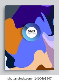Colorful geometric background, elegant design template for cover and abstract background
