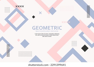 Fondo geométrico colorido con diseño de formas planas