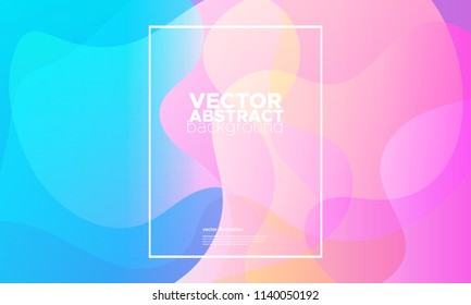Colorful geometric background. Fluid color shapes composition. Abstract vector illustration.