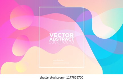 Colorful geometric background. Fluid color shapes composition. Abstract vector illustration.