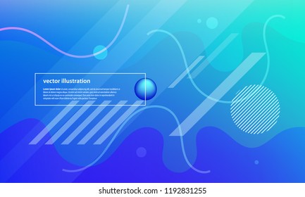 Colorful geometric background. Fluid color shapes composition. Abstract vector illustration.