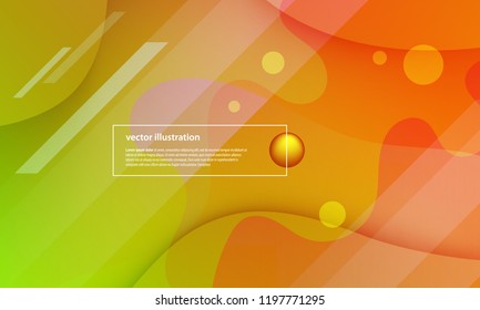 Colorful geometric background. Fluid color shapes composition. Abstract vector illustration.