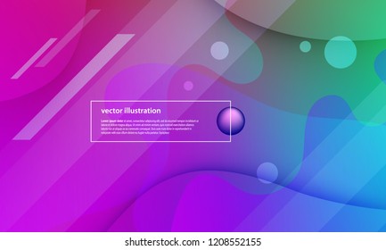 Colorful geometric background. Fluid color shapes composition. Abstract vector illustration.