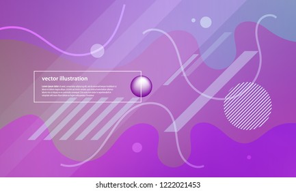 Colorful geometric background. Fluid color shapes composition. Abstract vector illustration.