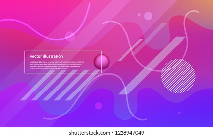Colorful geometric background. Fluid color shapes composition. Abstract vector illustration.