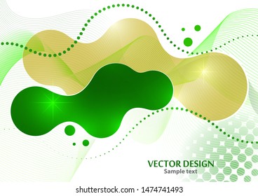 Colorful geometric background. Fluid, flow, liquid background. Composition of liquid forms. Art design for your design project. Vector illustration