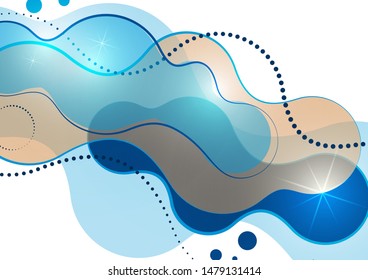 Colorful geometric background. Fluid, flow, liquid background. Composition of liquid forms. Art design for your design project. Vector illustration