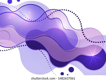 Colorful geometric background. Fluid, flow, liquid background. Composition of liquid forms. Art design for your design project. Vector illustration