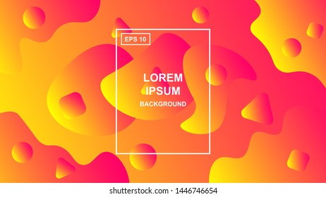Colorful geometric background. Fluid gradient shapes composition. Liquid color background design.Abstract background with colorful gradient. Landing page, wallpaper, home screen, theme. Eps10 vector