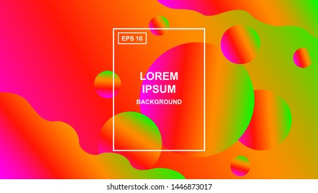 Colorful geometric background. Fluid gradient shapes composition. Liquid color background design.Abstract background with colorful gradient. Landing page, wallpaper, home screen, theme. Eps10 vector
