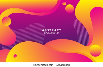 Colorful geometric background. Fluid gradient shapes composition. Liquid color background design. Futuristic design posters. Eps 10