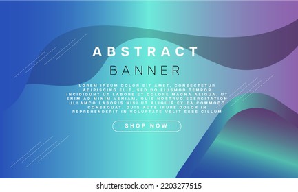 Colorful geometric background. Fluid gradient shape composition. Futuristic poster design