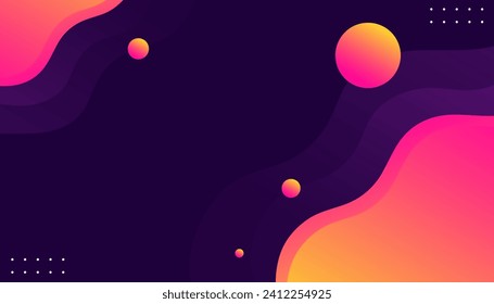 Fondo geométrico colorido. Composición de formas de gradiente fluido. Plantilla para invitación, tarjeta de presentación para diseño de presentación