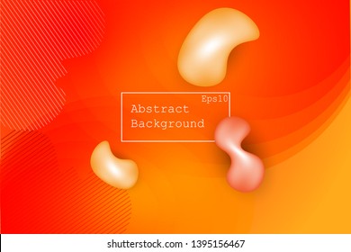 Colorful geometric background with Fluid and liquid shapes composition. Eps10 