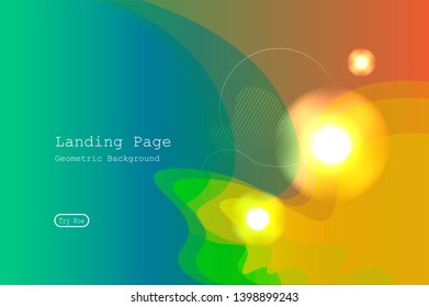 Colorful geometric background with Fluid and liquid shapes composition. Eps10 
