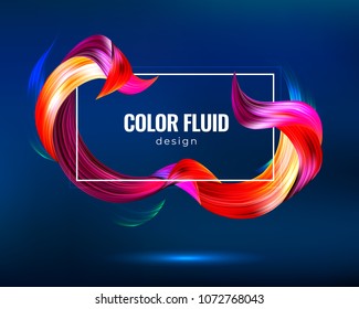 Colorful geometric background. Fluid shapes composition. Eps10 vector.