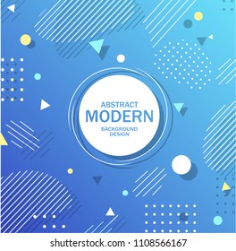Colorful geometric background. Fluid shapes composition. Eps10 vector.