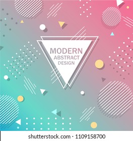 Colorful geometric background. Fluid shapes composition. Eps10 vector
