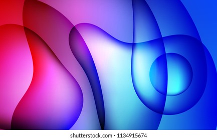 Colorful geometric background. Fluid shapes composition. Abstract vector illustration.
