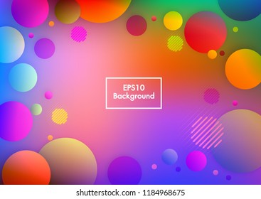 Colorful geometric background. Fluid shapes composition. Eps10 vector