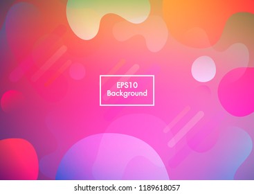 Colorful geometric background. Fluid shapes composition. Eps10 vector