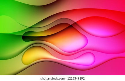 Colorful geometric background. Fluid shapes composition. Abstract vector illustration.