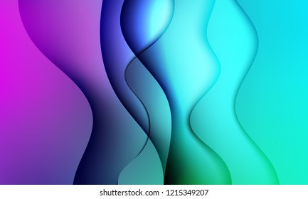 Colorful geometric background. Fluid shapes composition. Abstract vector illustration.