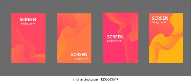 Colorful geometric background. Fluid shapes composition. Eps10 vector.