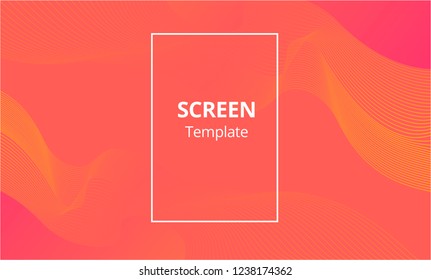 Colorful geometric background. Fluid shapes composition. Eps10 vector.