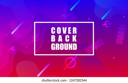 Colorful geometric background. Fluid shapes composition. design for poster, flyer, vector illustration