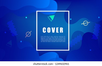 Colorful geometric background. Fluid shapes composition. design for poster, flyer, vector illustration