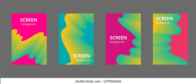 Colorful geometric background. Fluid shapes composition. Eps10 vector.