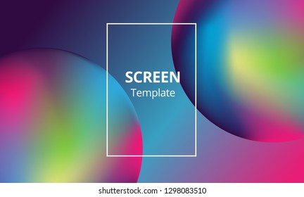 Colorful geometric background. Fluid shapes composition. Eps10 vector.