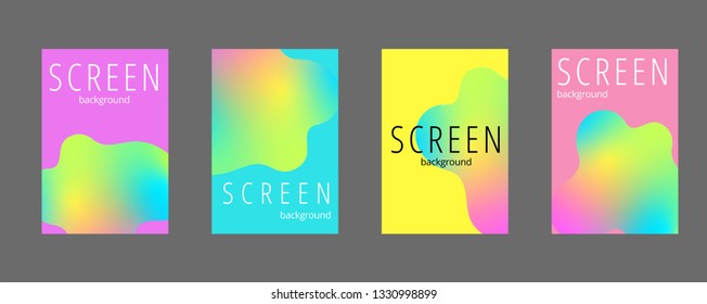 Colorful geometric background. Fluid shapes composition. Eps10 vector.