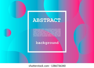 Colorful geometric background. Fluid shapes composition