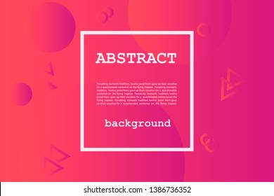Colorful geometric background. Fluid shapes composition