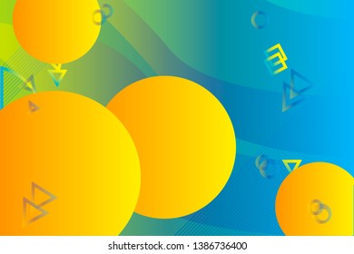 Colorful geometric background. Fluid shapes composition