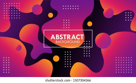 colorful geometric background, fluid shapes composition_EPS 10
